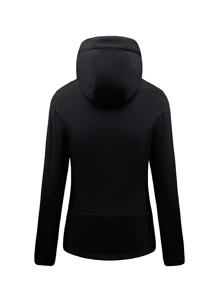 Giacca da donna con cappuccio, imbottita termicamente, antivento e calda, adatta per sport all'aperto, casual, autunno e inverno