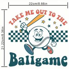 Cartoon Baseball Kid Pattern Heat Transfer Design Iron-On Sticker Easter Themed Pattern Washable Suitable For Clothes, Handbags, Jeans And Decorations - Multicolor - View 2