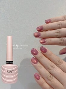 1支10ml玫瑰紫貓眼光療凝膠指甲油,專業美甲沙龍使用,可照射uv和led燈 - 紫丁香色 - 查看 2