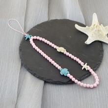 1入綠色波西米亞 Y2k 手工珠織鑰匙扣,手機掛鍊,背包掛鍊配飾,送給母親、妻子、女兒、孫女的禮物 - L001-green - 查看 2