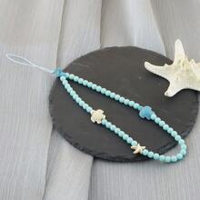 1入綠色波西米亞 Y2k 手工珠織鑰匙扣,手機掛鍊,背包掛鍊配飾,送給母親、妻子、女兒、孫女的禮物 - L001-green - 查看 6