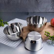 不銹鋼攪拌碗,飯碗,蛋拍器,烘焙盆 - 軍綠色 - 查看 2