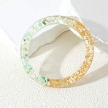 Yanxyad Colorful Glitter Resin Bracelet Keychain Fashion Sports Bracelet Multifunctional Portable Ring - Multicolor - View 2