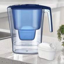 3.6l便攜式濾水系統,帶有活性炭過濾器,有效過濾100l水,適用於家庭和廚房使用 - 藍色 - 查看 3