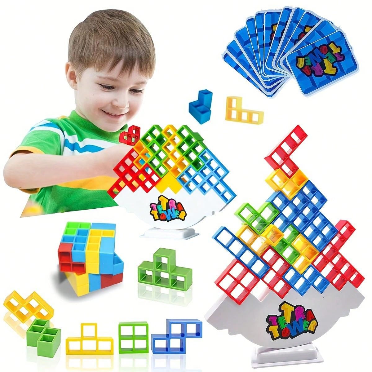 16pcs Tetra Tower Balance Stacking Blocks Game HighIntellectual