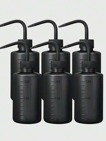 klimonla 1 Miếng Hình xăm Chai xịt Với khắc độ , Chai làm sạch hình xăm , 250ml Hình xăm Bẻ cong Miệng Chai xịt , Nhựa Làm sạch Chai Với Bẻ cong Miệng , Dụng cụ vệ sinh Đối với Hình xăm Và Thêu , Nhỏ bé Nhựa Làm sạch Chai Đối với Nối mi