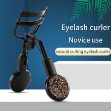syobaty 黑色鑽石手柄睫毛捲曲器,自然捲曲睫毛夾,長效且無損害,適用於初學者隨身攜帶 - 黑色 - 查看 2