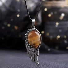 1pc Vintage Wing Pendant Crystal Single Wing Personalized Fashionable Crystal Necklace, Ideal For Parties And Important Occasions, Suitable For Women's Dates - Crystal Single Wing Pendant - View 6