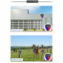 Solar Strobe Warning Lights 129DB Alarm Outdoor,4 Working Modes Solar Power Motion Sensor Alarm Light,IP65 Waterproof Security Siren Light For Pasture,Home,Farm,Barn,Villa,Yard - Black and White - View 10