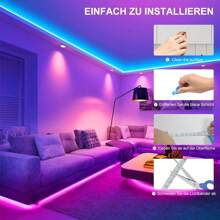 電視 Usb Led 燈,9.8 英尺電視 Led 背景燈 Rgb Led 電視燈,32-60 英寸電視 Usb Led 燈條,電視後面 Led 燈同步控制,臥室 Led 燈 - 彩色 - 查看 6