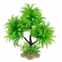 1pc Aquarium Simulation Plastic Water Grass Plant Decoration For Fish Tank - Green - View 2