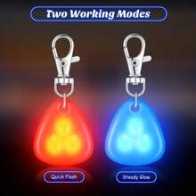1pc Random Color LED Pet Pendant Collar, Waterproof Dog Collar Light For Outdoor Walking, Silicone LED Dog Collar Dog Tag Light For Night, Battery Included