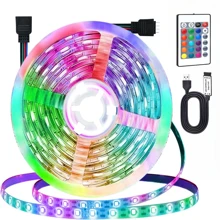 電視 Usb Led 燈,9.8 英尺電視 Led 背景燈 Rgb Led 電視燈,32-60 英寸電視 Usb Led 燈條,電視後面 Led 燈同步控制,臥室 Led 燈 - 彩色 - 查看 1