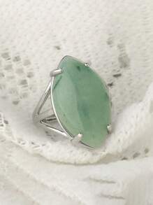 1 件装水晶戒指天然石戒指,适合女士男士可调节愈合玫瑰石英青金石蛋白石绿松石指环新年情人节珠宝礼物 G574,妈妈,母亲,母亲节,礼物