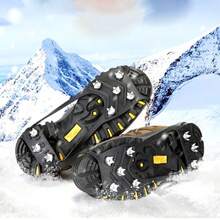 1pair Durable And Safe Universal Crampons For Snowy Ground & Climbing / Ski Equipment With 8 Steel Spikes Design For Shoes And Boots - Multicolor - View 4