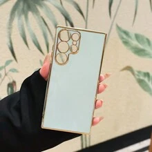 1 件 6d 电镀手机壳，带金边，外观精美，适用于 15 Pro Max/S23/S23 Plus 和 Oppo 手机 - 綠色 - 查看 5