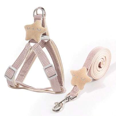 1 bộ Dây xích vật nuôi Và Harness Áo vest Đối với Nhỏ bé Và Trung bình Chó , Teddy , Chó phốc sóc ,