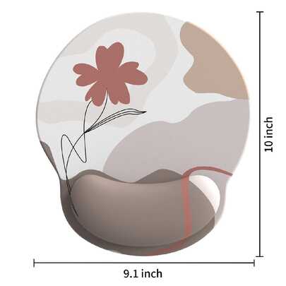 Wrist Support Mouse Pad With Thick Palm Pad For Laptop, Desktop, Gaming