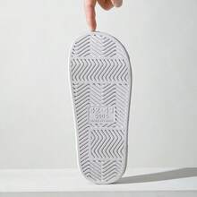 迷你版 (建議選大一號尺寸) 男/女/情侶 PVC 室內/室外防滑拖鞋，時尚 - 白色 - 查看 4