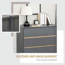 HOMCOM Dressers & Chests Of Drawers - 灰色 - 查看 4