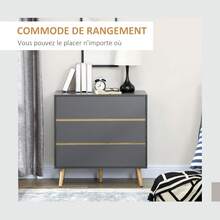 HOMCOM Dressers & Chests Of Drawers - 灰色 - 查看 7