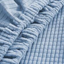 彈性老虎凳套，寬鬆四季通用單人沙發套，適用於家居裝飾保護家具 - 淺灰色 - 查看 6