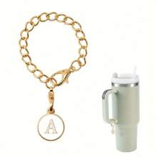 1 Packung Initialen Charm Anhänger, personalisierte Buchstaben Schmuckanhänger zur Kennzeichnung von Kaffeetassen, Anti-Verlust Dekoartikel