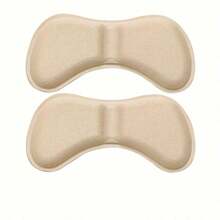 2Pcs Heel Insoles Pads Patch, Anti-Wear Cushion, Feet Care Heel Protector, Adhesive Back Sticker, Shoes Insert Insole - Apricot - View 1