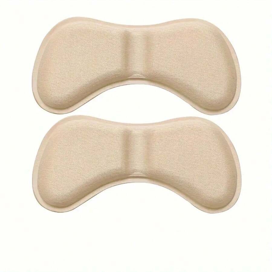 2Pcs Heel Insoles Pads Patch, Anti-Wear Cushion, Feet Care Heel Protector, Adhesive Back Sticker, Shoes Insert Insole - Apricot - View 1