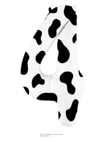 40 吋牛印花數位鋁箔氣球兒童 1 歲生日派對裝飾 - 彩色 - 查看 5