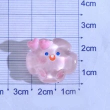 10入組混色激光透明泰迪熊形樹脂首飾配件,可diy製作奶油膠手機殼、髮夾、鞋扣、水瓶等 - 透色雲朵 - 查看 10