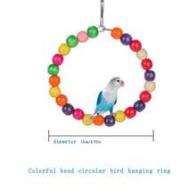 批發鸚鵡/鳥類玩具多色鞦韆,階梯,攀爬架,棲棹,玩具套裝配件,鳥籠用品 - 彩色 - 查看 3