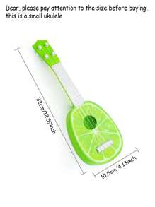 1 Miếng Đàn ghi ta Đồ chơi Đối với Chơi Âm nhạc Và 1 Miếng Thực tế Dưa hấu Ukulele Cái đó Mini Đàn ghi ta Đồ chơi ( Ngẫu nhiên Cuộc họp ) - Nhiều màu - Xem 7