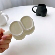 1件實色有趣幽默的屁屁造型家用裝飾性陶瓷杯 - 彩色 - 查看 6