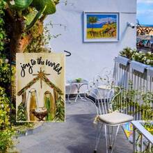 1入組,防水耐刮耐磨,12x18英寸雙面印製聖誕是原因庭院戶外裝飾旗幟,家居裝飾,戶外裝飾,院子裝飾,園藝裝飾,節日裝飾 - 彩色 - 查看 4