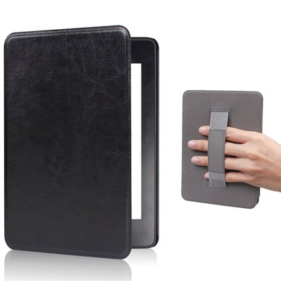 เคสวางเครื่องใช้ Apple สำหรับ Kindle Paperwhite, ปกบาง เบาน้ำหนัก หนัง PU สมาร์ทคัฟเวอร์ พร้อมฟังก์ชั่นสลีป/ตื่น สำหรับอุปกรณ์อ่านอีบุ๊ค Paperwhite พร้อมสายรัดมือ