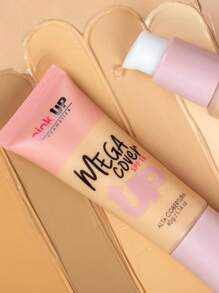Base de Alta Cobertura Mega Cover + Polvo Translúcido Matte HD PINK UP Premium Makeup Maquillaje - LIGHT - Ver 6