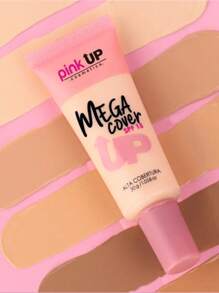Base de Alta Cobertura Mega Cover + Polvo Translúcido Matte HD PINK UP Premium Makeup Maquillaje - LIGHT - Ver 8