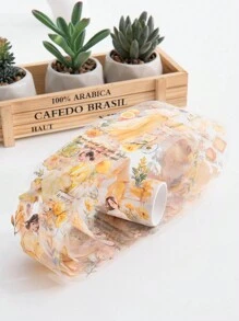 1pc Shiny & Lovely Sunflower Girl Themed Creative Decorative Washi Tape Sticker For Journals - Yellow - View 3