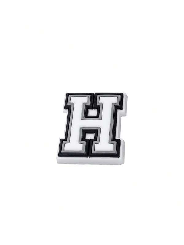 1pc Single Letter Decorative Accessory, Fashionable & Cute Bracelet, Charm Or Other Accessories, Can Be Freely Mixed And Matched. (Handmade, May Have Minor Glue Leakage Or Defects On The Back, Does Not Affect Normal Use)
