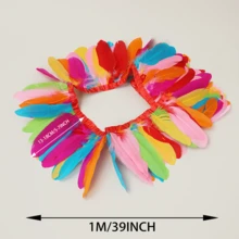 1米羽毛裝飾品,美麗的熱門手工diy創作裝飾家具 - 6號玫紅 - 查看 2