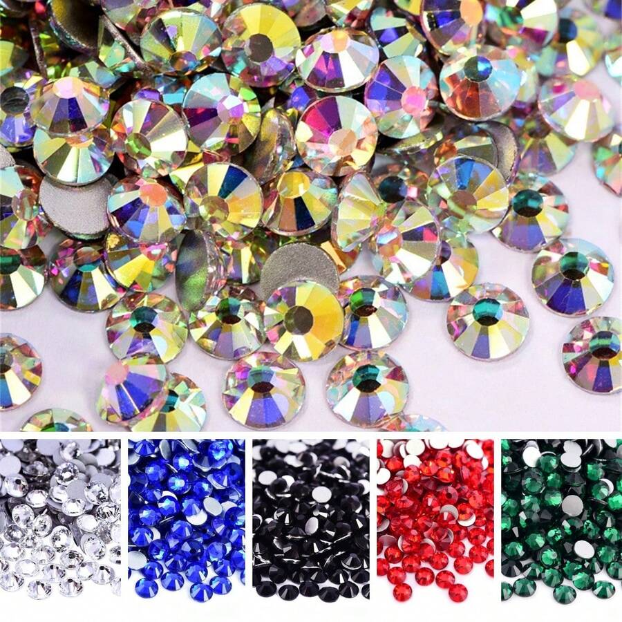 1Package SS5(1.7-1.8mm)1440pcs Flatback Non Hotfix Rhinestones SS3-SS50