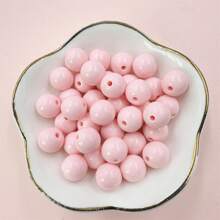 50顆10mm時尚純色亞克力圓珠,diy手鍊項鍊耳環首飾製作 - 10mm/50個 - 查看 26