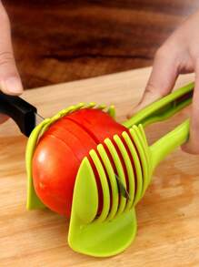 1pc Multi-Functional Food Slicer And Peeler For Effortless Meal Prep - Perfect For Potatoes, Tomatoes, Onions, Lemons, And More! Camping - Green - View 1