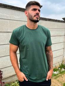 Men T-Shirts - xanh quân đội - Xem 3