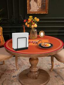 1入竹和鐵製直立式餐巾架,鄉村風格的木質紙賬架,適用於所有餐廳裝飾 (黑色) - 黑色 - 查看 9