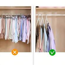 1PC 11 Hole Rotating Magic Lingerie Rack/Multifunctional Folding Multi Hole Hanger/Storage Indoor Wardrobe Space Drying Hanger - White - View 8