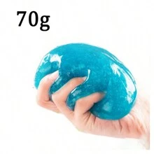 Car Dust Dirt Cleaning Gel Slime Magic Super Clean Mud Clay For Laptop Computer Keyboard Cleaning Tool Home Cleaner Dust Remover - Yellow - View 3