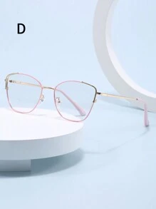 1 件装新款金属装饰变色猫眼镜女款