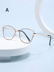 1 件装新款金属装饰变色猫眼镜女款